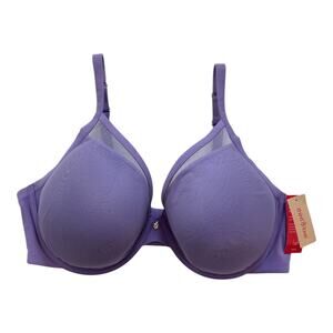 Thirdlove Women's 24/7 Classic Uplift Plunge Bra Violet Size 42D Push Up Mesh